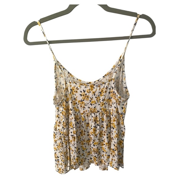 American Eagle Outfitters Spaghetti Strap Yellow and Pink Camisole - Picture 2 of 6